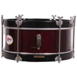TAMBOR COFRADÍA CADETE 33 Ø X 14 CM NEGRO AROS GRAFITO LISO