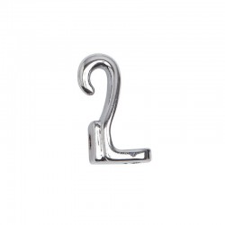 Gancho de colgar caja cromado.