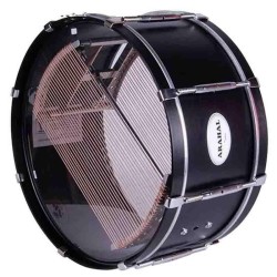 Teste de tambor Arahal 35,6 Ø X 16 cm alumínio preto -npdrums
