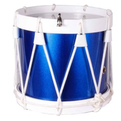 TAMBORRADA DRUM STRINGS 30.5 Ø X 20 CM WHITE NAVY BLUE PLASTIC HOOPS