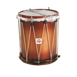 TIMBAL PERUANO CUERDAS 38,1 Ø X 44 CM NOGAL