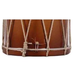 PROVENÇAL DRUM 30.5 Ø X 30 CM WALNUT WALNUT HOOPS