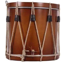 PROVENÇAL DRUM 30.5 Ø X 30 CM WALNUT WALNUT HOOPS
