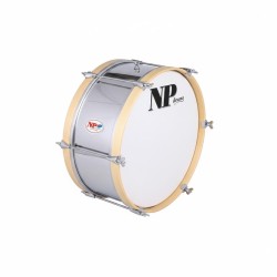 BOMBO CHARANGA 40,6 Ø X 20 CM PLATA AROS NATURAL 