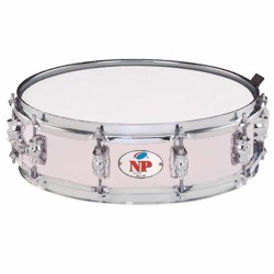 CAIXA DE MADEIRA GRANDE CROMADO 35,6 Ø X 10 CM COCO METAL HOOPS