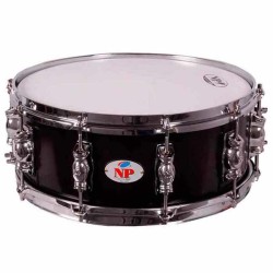 GREAT CROME WOOD BOX 14" Ø X 14 CM JET METAL HOOPS