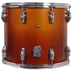 GREAT CROME WOOD BASE 40,6 Ø X 38 CM HONEY METAL HOOPS