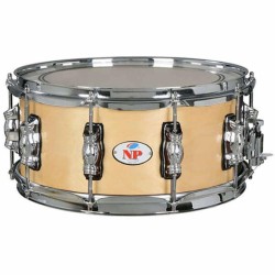 CAIXA DE MADEIRA GRANDE CROME 35,6 Ø X 15 CM AROS DE METAL NATURAL