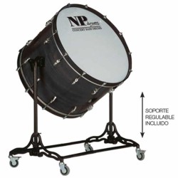 Bombo cámara crome 71,1 Ø x 50 cm Azabache con soporte-NPDrums