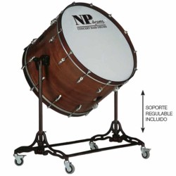 Crome chamber drum 76.2 Ø x 50 cm Walnut with stand-NPDrums