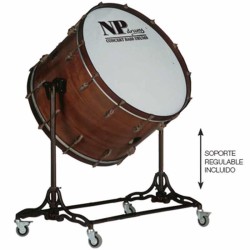 Bombo cámara old 55,9 Ø x 50cm Nogal con soporte-NPDrums
