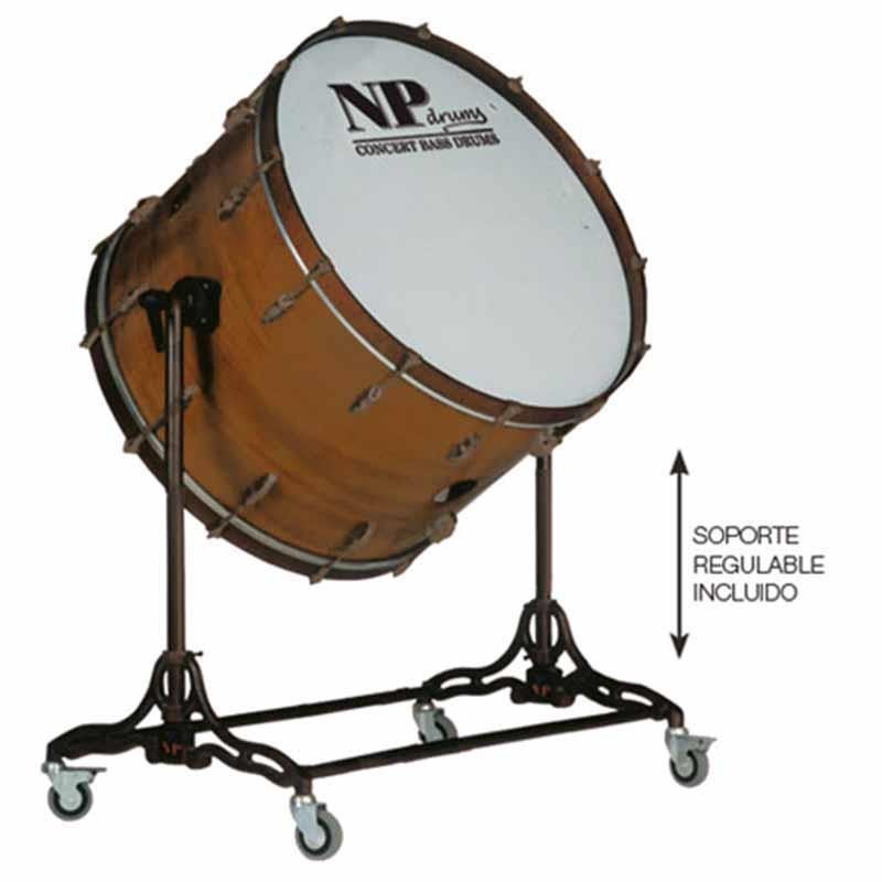 Alte Kamera Bass Drum 71,1 Ø x 50 cm Honig mit Ständer-NPDrums