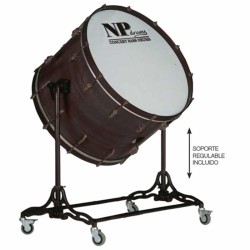 Bombo cámara old 91,4 Ø x 50 cm Azabache con soporte-NPDrums