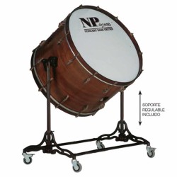 Bombo Cámara 55,9 Ø x 50 cm Azabache con soporte-NPDrums