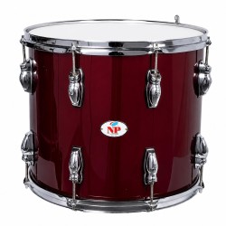 TIMBAL PARADA 45,7 Ø X 34 CM ROJO VINO AROS METÁLICOS