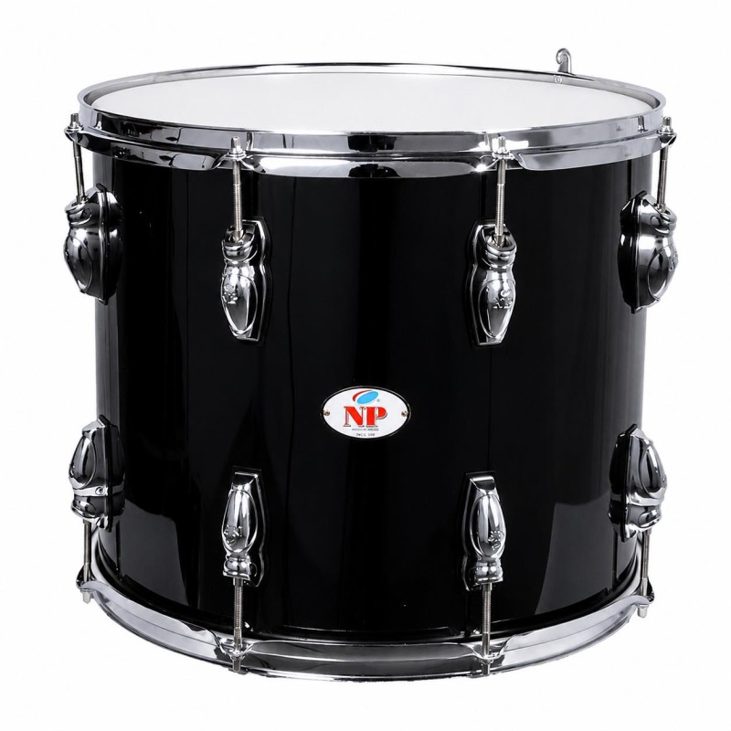 TIMBAL PARADA 40,6 Ø X 40 CM NEGRO AROS METÁLICOS