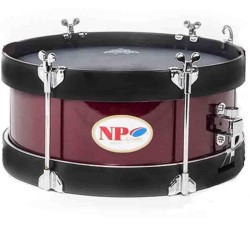 CHILDREN'S BROTHERHOOD DRUM 8" X 09 CM RED WINE RINGS GRAPHITE SMOOTH