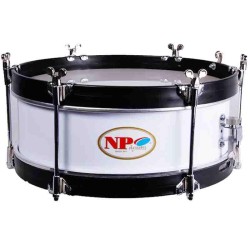 CHILDREN'S BROTHERHOOD DRUM 12" X 11 CM WHITE SMOOTH BLACK HOOPS