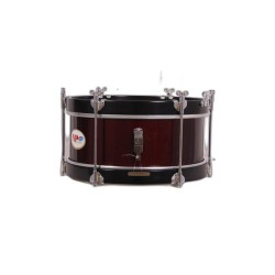 CHILDREN'S BROTHERHOOD DRUM 12" X 11 CM RED WINE RINGS BLACK SMOOTH