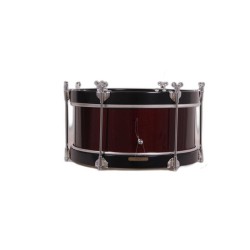 CHILDREN'S BROTHERHOOD DRUM 12" X 11 CM RED WINE RINGS BLACK SMOOTH