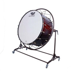Prueba Bombo de Concierto old 91,4 Ø X 50 cm rojo vino con soporte-NPdrums