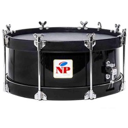 TAMBOR COFRADÍA REGLAMENTO 35,6 Ø X 15 CM NEGRO AROS NEGRO LISO