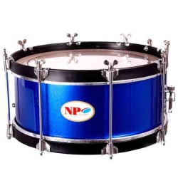 TAMBOR COFRADÍA REGLAMENTO 35,6 Ø X 15 CM AZUL AROS NEGRO LISO