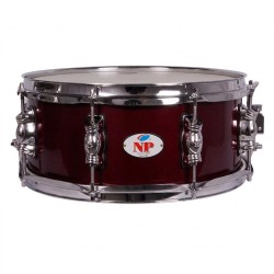 TAMBOR PARADA 25,4 Ø X 12 CM ROJO VINO AROS METÁLICOS