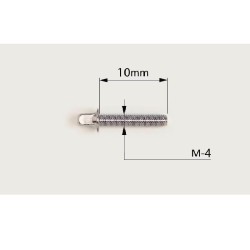 M-4X10MM crome bridge screw pack of 2.