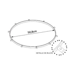 ARO SURDO 50,8 Ø X 1,5 CM BATIDOR 10 DIVISIONES