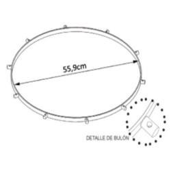 ARO SURDO 55,9 Ø X 1,5 CM BATIDOR 10 DIVISIONES