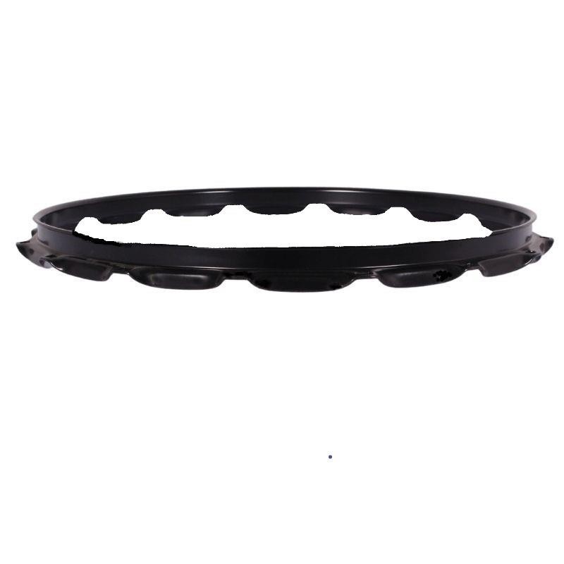 ANEL METÁLICO TRIPLO FLANGE 35,6 Ø X 1,6 MM 16 DIVISÕES EPÓXI PRETO