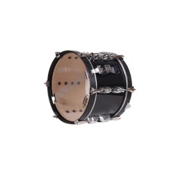 Experimente o nosso Tambor Militar 30,5 Ø X 20 cm forrado em pvc-NPDrums preto