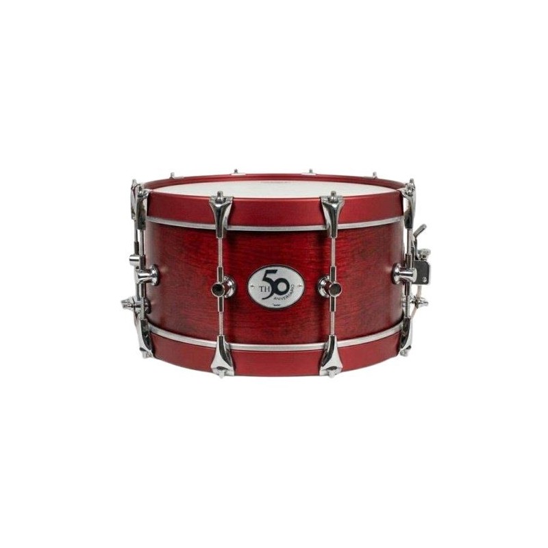 SAYÓN DRUM 50 TH WOOD CROME 35.6 Ø X 16 CM MAHOGANY HOOPS MAHOGANY