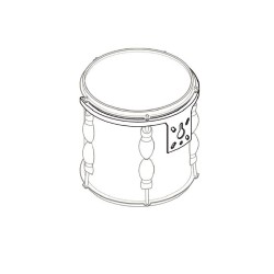 Rims para tom 8'' con 5 divisiones.