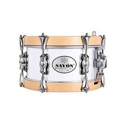 Holen Sie sich die Leidenschaft der South Crome Drum 10" X 14 cm weiß-NPDrums