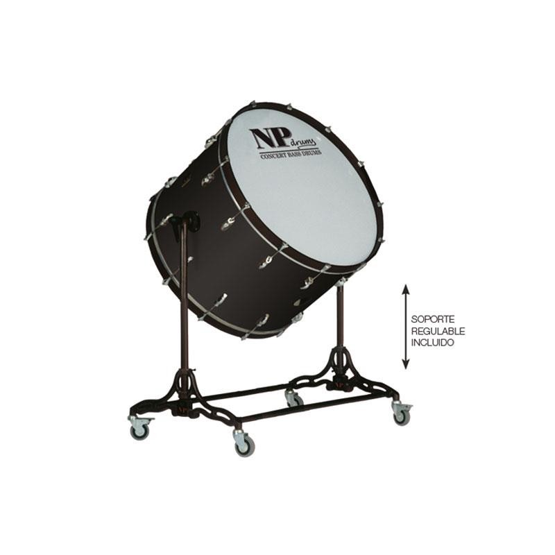 Bombo cámara crome 81,3 Ø x 50 cm Azabache con soporte-NPDrums