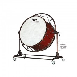 Bombo de Concierto old 101,6 Ø X 50 cm rojo cerza con soporte-NPdrums