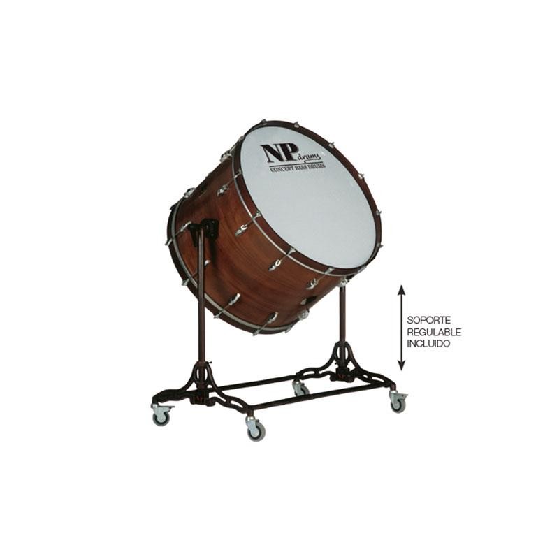Bombo cámara crome 71,1 Ø x 50 cm Nogal con soporte-NP Drums