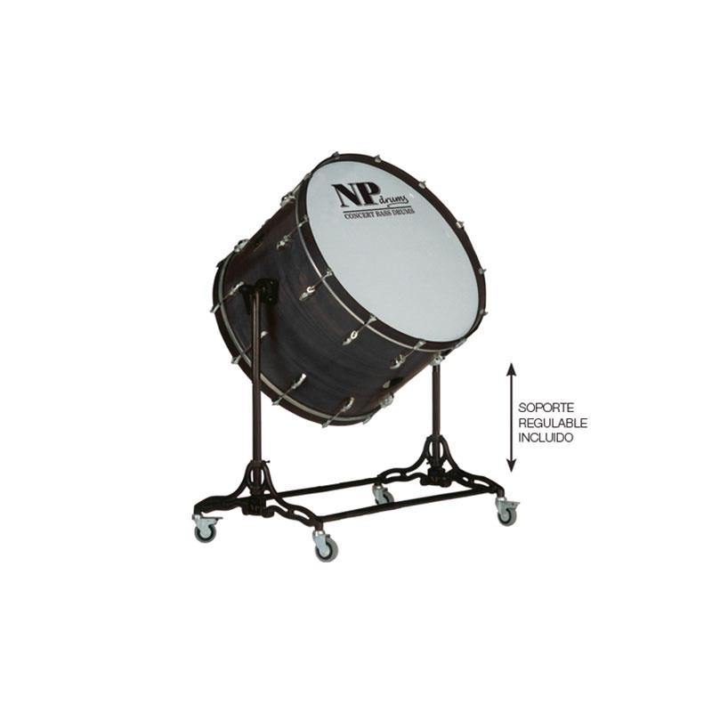 Bombo cámara crome 71,1 Ø x 50 cm Azabache con soporte-NPDrums