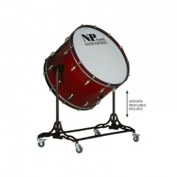 Bombo cámara crome 91,4 Ø x 50 cm Caoba con soporte-NPDrums