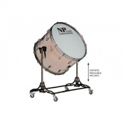Bombo cámara crome 81,3 Ø x 50 cm Natural con soporte-NPDrums