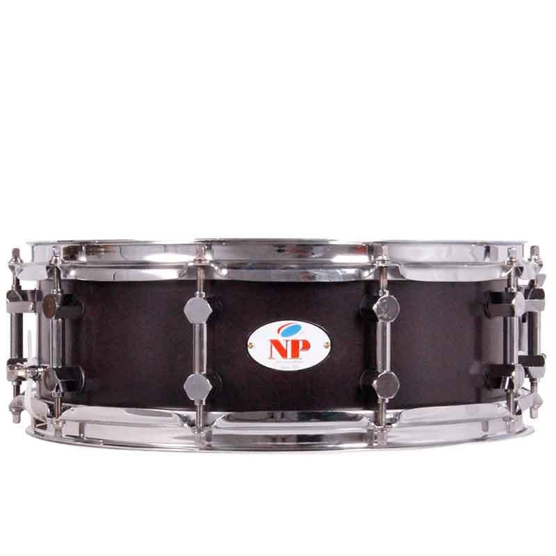 CAJA DESIRE MADERA CROME 35,6 Ø X 12 CM AZABACHE AROS METÁLICOS