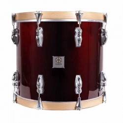 Compra el Timbal Pasión del Sur crome 40,6 Ø X 34 cm rojo vino con aros nogal-NPDrums