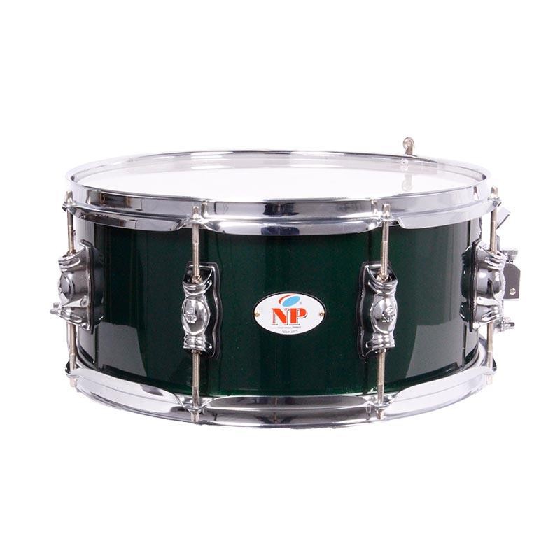 STOP SNARE DRUM 35.6 Ø X 16 CM GREEN METAL RINGS