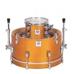 SET BATERIA TRAVEL KIT 5 PIEZAS CROME CASCO MIEL