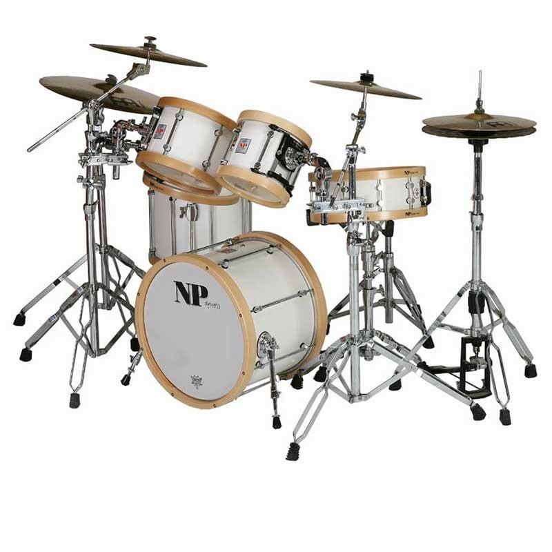 ELECTION DRUMSETS SET 6 PIECES CROME HELMET SNOW RINGS SOLID WOOD