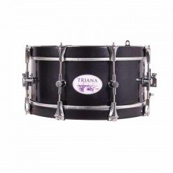 TAMBOR SAYÓN TRIANA CROME 35,6 Ø X 16 CM AZABACHE AROS AZABACHE