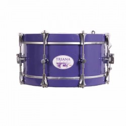 TAMBOR SAYÓN TRIANA CROME 35,6 Ø X 16 CM MORADO AROS MORADO