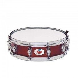 CAJA GREAT MADERA CROME 35,6 Ø X 10 CM CAOBA AROS METÁLICOS 